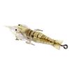 10PCS Appâts de Pêche Crevette Souple Lumineuse avec Hameçons pour Achigan Truite Poisson-chat