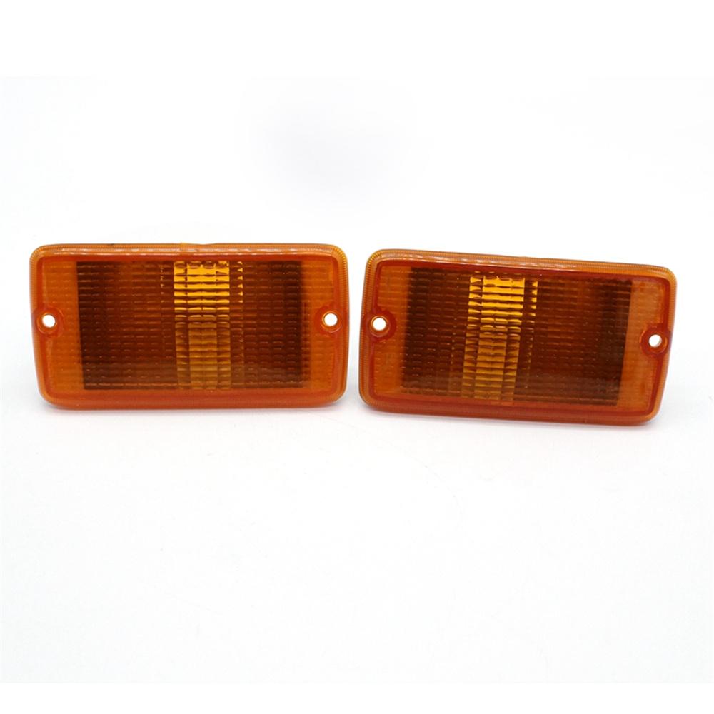 2x Amber Lens Front Parking Turn Signal Light Shell For Jeep Wrangler 2001-2006