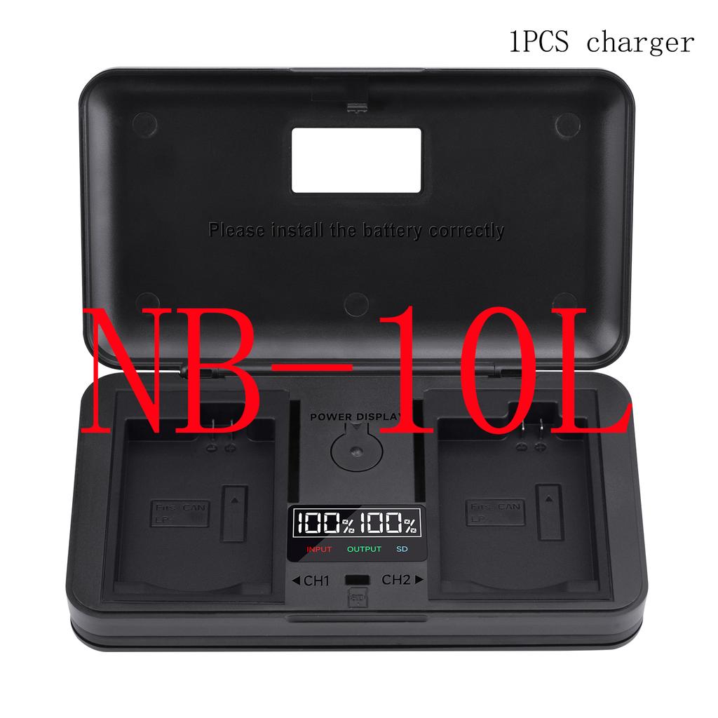 LCD Smart Charger Case Multi-function Battery Storage Box for Canon LP-E5 E6 E8 E10 E12 E17 NB-2L 7L 10L BP-511 Camera Battery