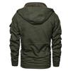 Winter Casual Fleece Verdickte Herrenjacke Große Größe Kapuzen Mittel und Lange Jacke