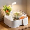 Anti Escape Turtle Aquarium Large Capacity Breeding Box Reptile Habitat  Fish Breeding