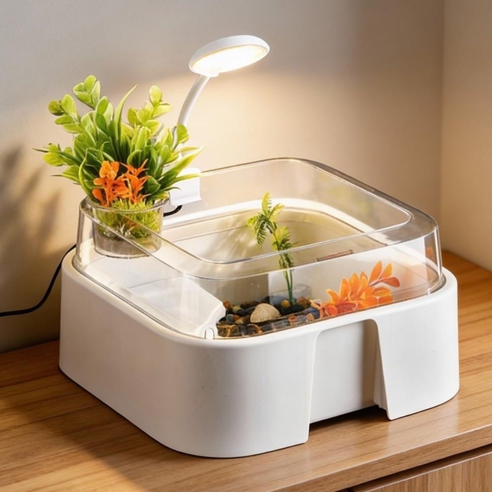 Anti Escape Turtle Aquarium Large Capacity Breeding Box Reptile Habitat  Fish Breeding