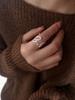 S925 Silver LOVE Letter Women's Creative Open Ring - Versatile Niche Design