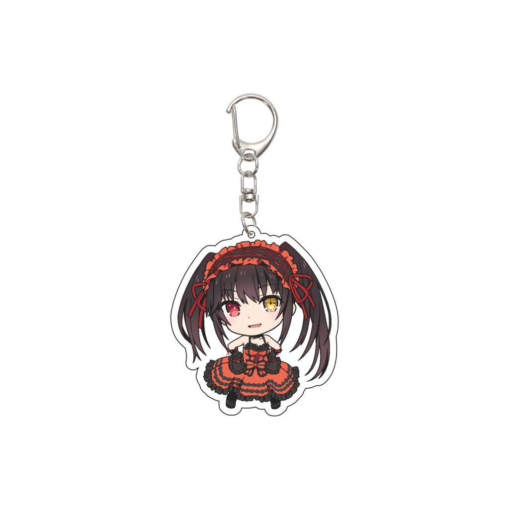 55MM Anime DATE A LIVE Keychain Itsuka Shido/Yatogami Tohka/Yatogami Tenka Key Chain Acrylic Model Plate Christmas Gifts
