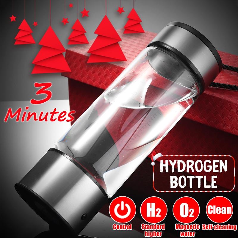 USB Portable Rich Water Ionizer Generator Purifier Transparent Antioxidant Energy Cup Water Ionizer Generator 450ml New