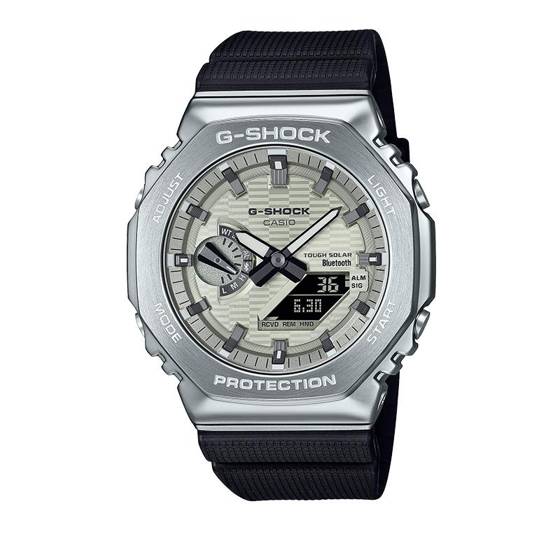 CASIO GBM-2100 series waterproof and shockproof sports watch solar Quartz resin strap same style for men and women blue dial GBM-2100A-8BPRG-SHOCK