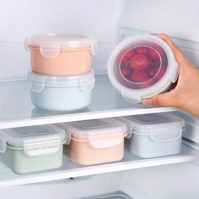 Food Fruit Storage Box Portable Compartment Refrigerator Freezer Organizers Sub-Packed Meat Onion Ginger Clear Crisper