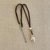Tredimensionell plyschkattungehänge Halsband Dam Mjuk och Söt Retro Mode Temperament Elegant Mångsidig Halskedja Tröjkedja