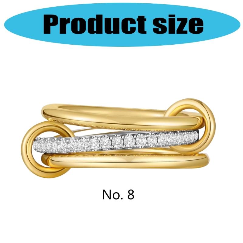 Modern Stackable Rings Set Trendy Everyday Jewelry Accessory for Women In Gold Silver Color Titaniums Steel Designs