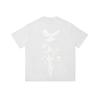 Bird Print Black Street Trendy Casual TShirt Mens and Womens Luxury Brand Top