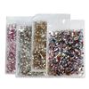 1440 Mini Flat-Back Rhinestones for Nail Art, Mixed Styles, Super Shiny Champagne Color, DIY Accessories