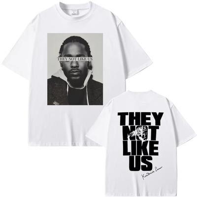 Rapper Kendrick Lamar They Not Like Us Tshirt Unisex Women Fashion Hip Hop Oversized Tshirts Summer Unisexs Cotton Vintage T Shirt