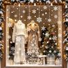 Christmas Window Clings Static Cling Snowflake Decals for Glass, Winter Holiday Decor for Home Bedroom Living Room and Storefront