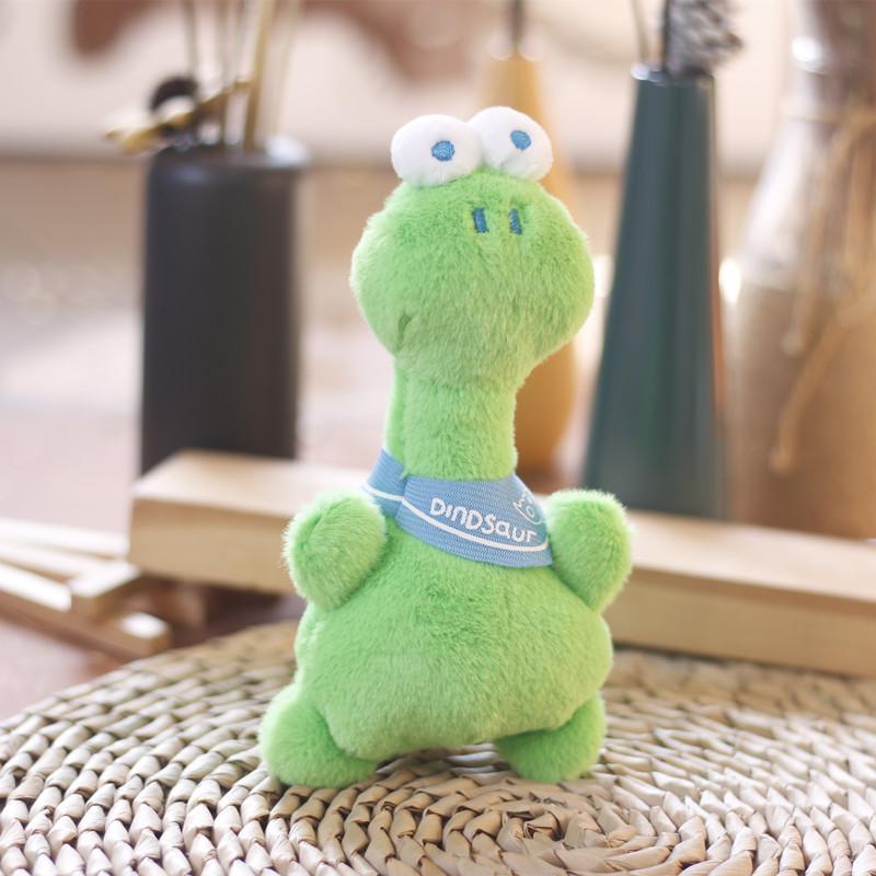 

Милая маленькая плюшевая игрушка-динозаврик, кукла, креативный мультяшный большеглазый динозавр, подвеска для школьного рюкзака, брелок 15 cm.