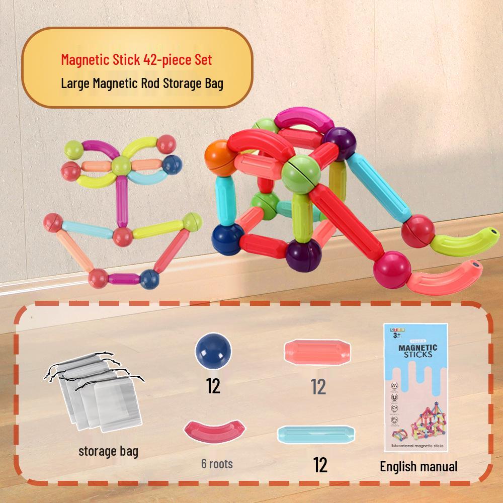 Magnetic Building Blocks Toy for Children – Educational Interlocking Sticks