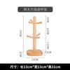 Japanese Wooden Cup Holder Creative Beech Wood Cup Draining Hanger Household Mug Storage Rack Home Decor Ornaments Accessories