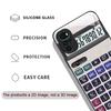 Funny Digital Calculator Pattern Tempered Glass Phone Case for Motorola Moto G85 G84 G75 Edge 50 Fusion 40 Neo 30 Pro Hard Cover
