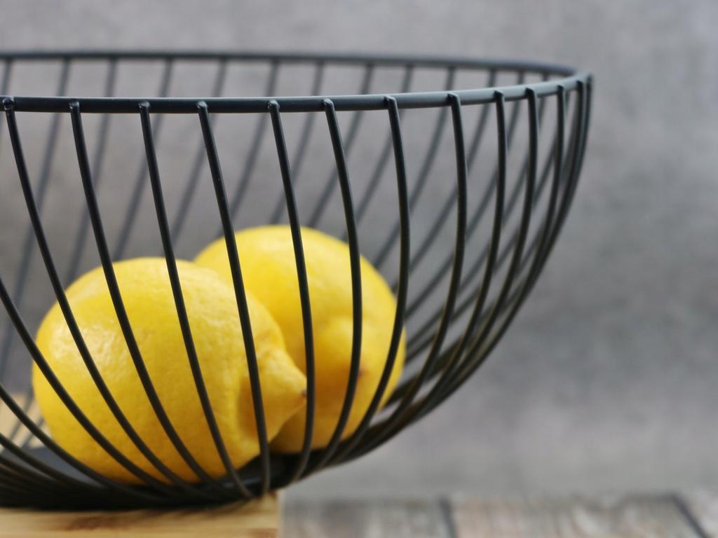 Fruit And Vegetable Basket, Plate, Bowl, Black For Decoration