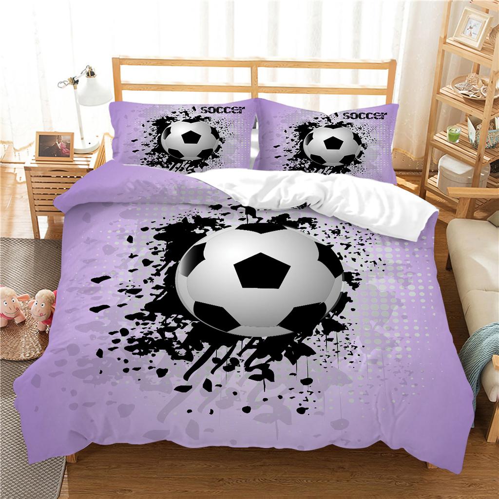 Football Duvet Cover Set Sport Home Bedclothes Queen King Size Bedding 3D Quilt Cover Boy Girl Highly Bedding Sets