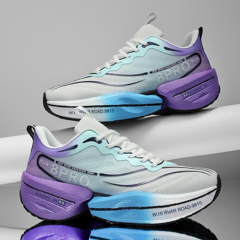 

2025 new carbon plate friction sound couple youth running shoes racing sports shoes men s high school entrance examination shoes 45