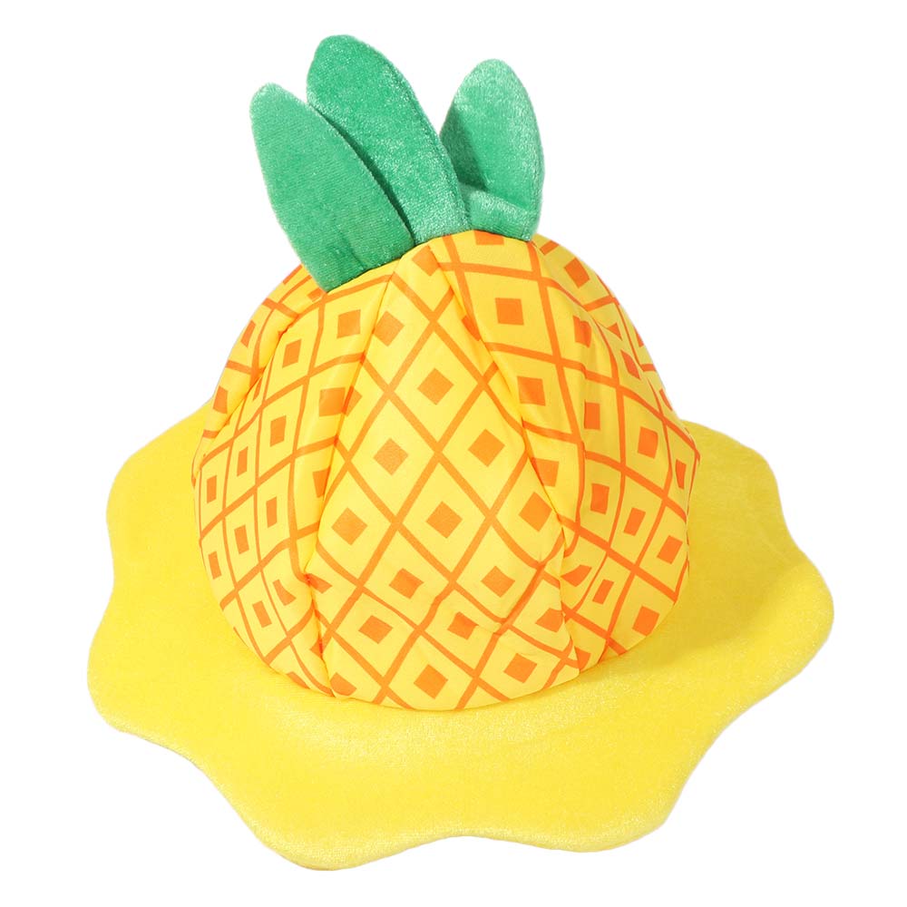 Soft Plush Cartoon Fruit Hat Comfortable Cosplay Headwear Pineapple Hat  Birthday Decorations