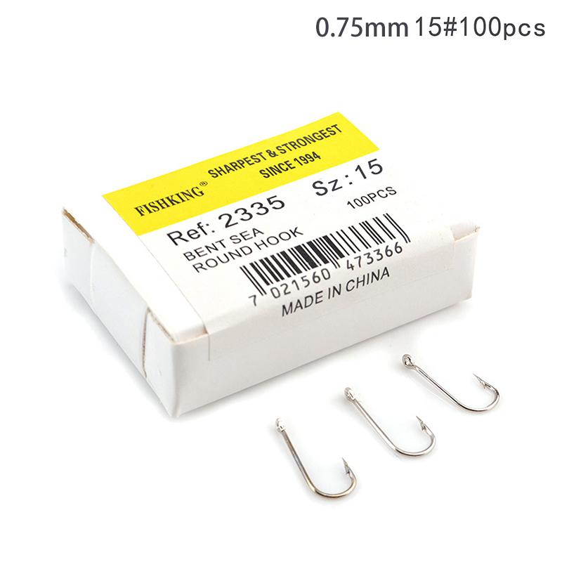 100pcs/lot Lure High Carbon Steel Hooks Carp Hand Fishing Hooks Barbed Fishhook With Ring Fishing Accessories