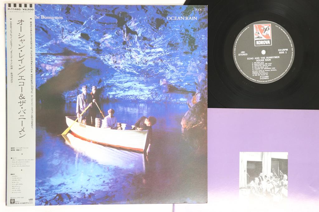 LP Record ECHO & THE BUNNYMEN - Ocean Rain P11480 KOROVA 1984 Japan Obi Rock Used