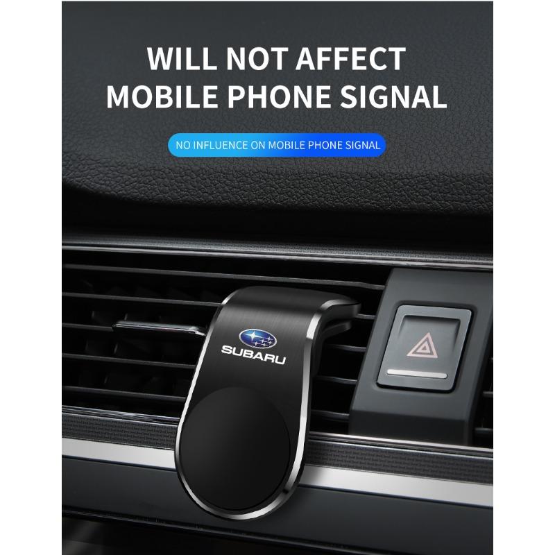 1x Auto Magnetischer L-förmiger Auto-spezifischer GPS-Handyhalter Emblem Für Subaru Forester Impreza Outback Legacy Tribecacar WRC XV