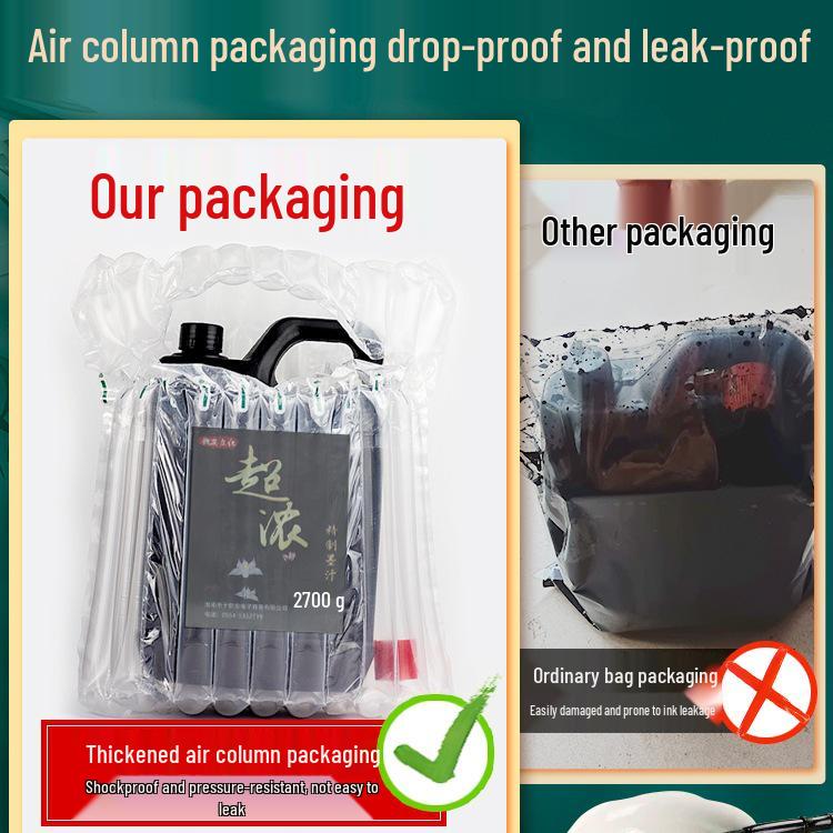 2700g Super Concentrated Calligraphy Ink Set, Large Bottle with Brush Pen for Beginners, Suitable for Construction Site Use and Chinese Painting.