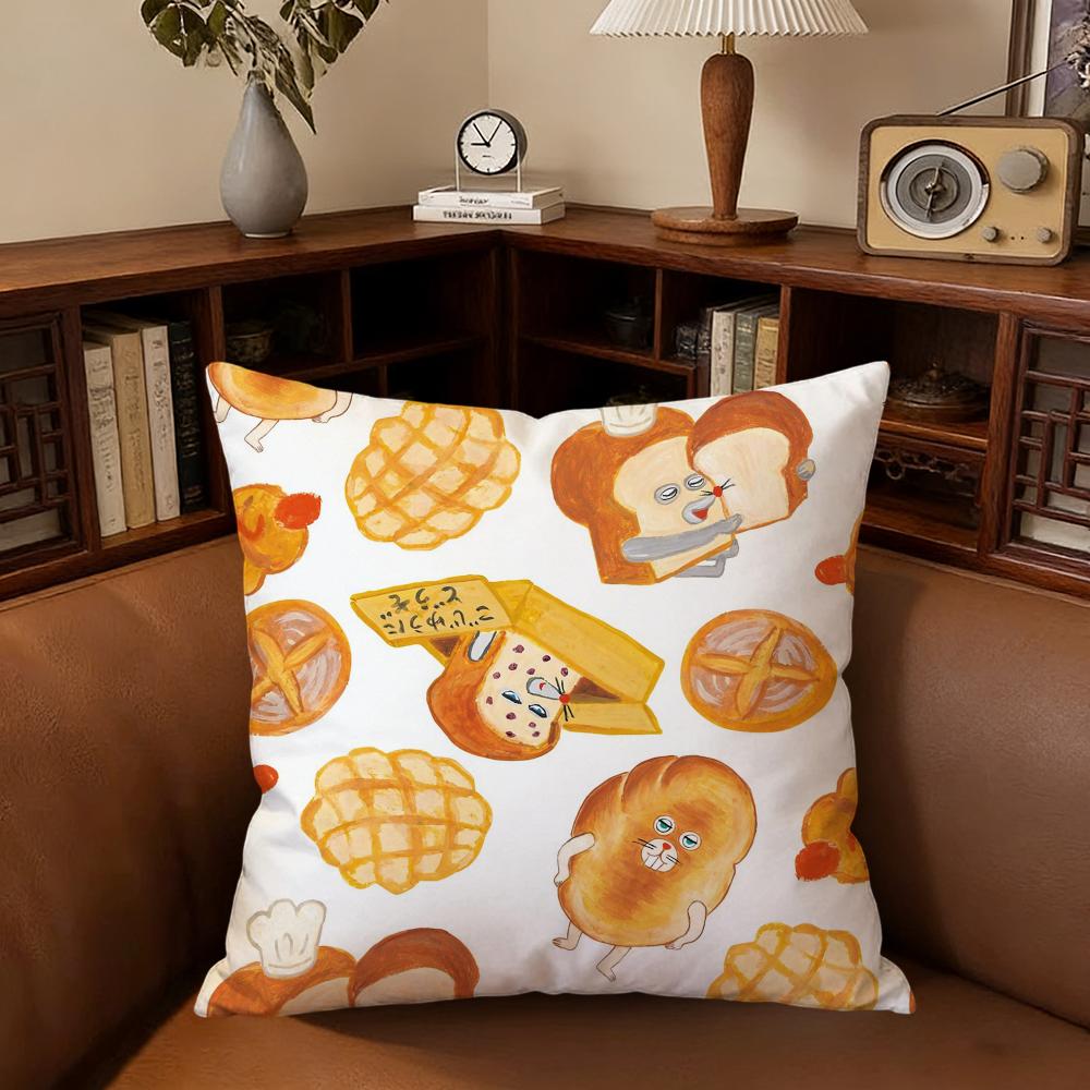 B-bread Cute T-thief Cushion Cover For Pillow Printing Sofa Decoration Home Car Room Coffee Shop Office Nordic Simplicity