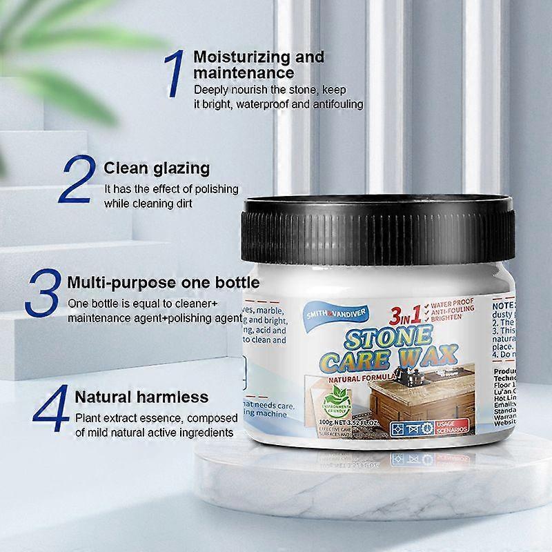 Stone Polishing Finishing Wax for Granite Marble Enhance Natural Stone Wax Finish Stone Polishing Care 2025