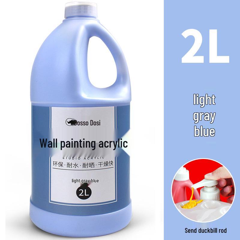 2L Acrylic Paint Bucket for Wall, Textile & Graffiti DIY Projects