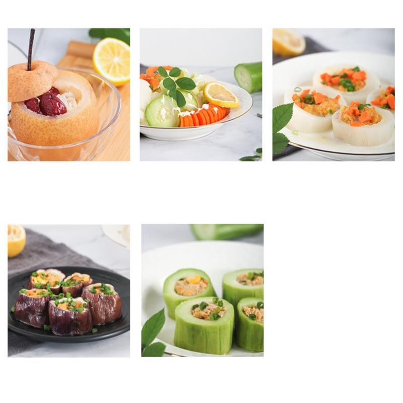 Trapano per verdura e frutta con manico ergonomico antiscivolo Denucleatore Carota