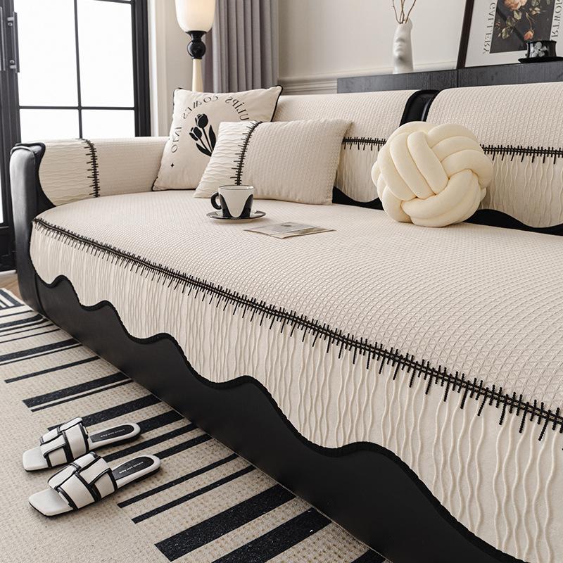 Chenille Irregular Sofa Cover Four Seasons Universal Non-Slip New Style Irregular Sofa Cover Versatile Cushion Light Luxury