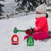 Clip per creare palle di neve per albero di Natale in plastica, palline di sabbia per neve, stampi per l'inverno all'aperto