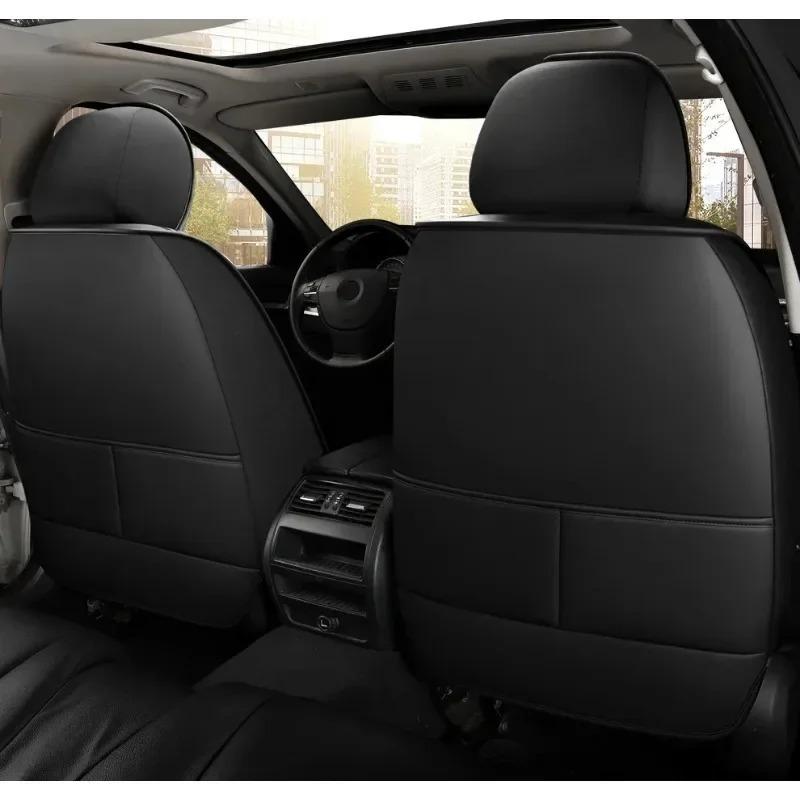 Universal All Seasons Leather Car Seat Covers Auto Interior Protectors Anti-Slip for Most Cars