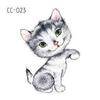 Adesivi Tatuaggio Cartoni Animati Animali Adorabili: Design di Gattini, Cuccioli e Coniglietti Carini