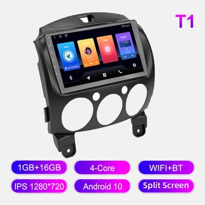 Autorádio Android pro Mazda 2 2007-2014 Multimediální přehrávač Hlavní jednotka Stereo GPS Navigace BT WIFI 1+16GB