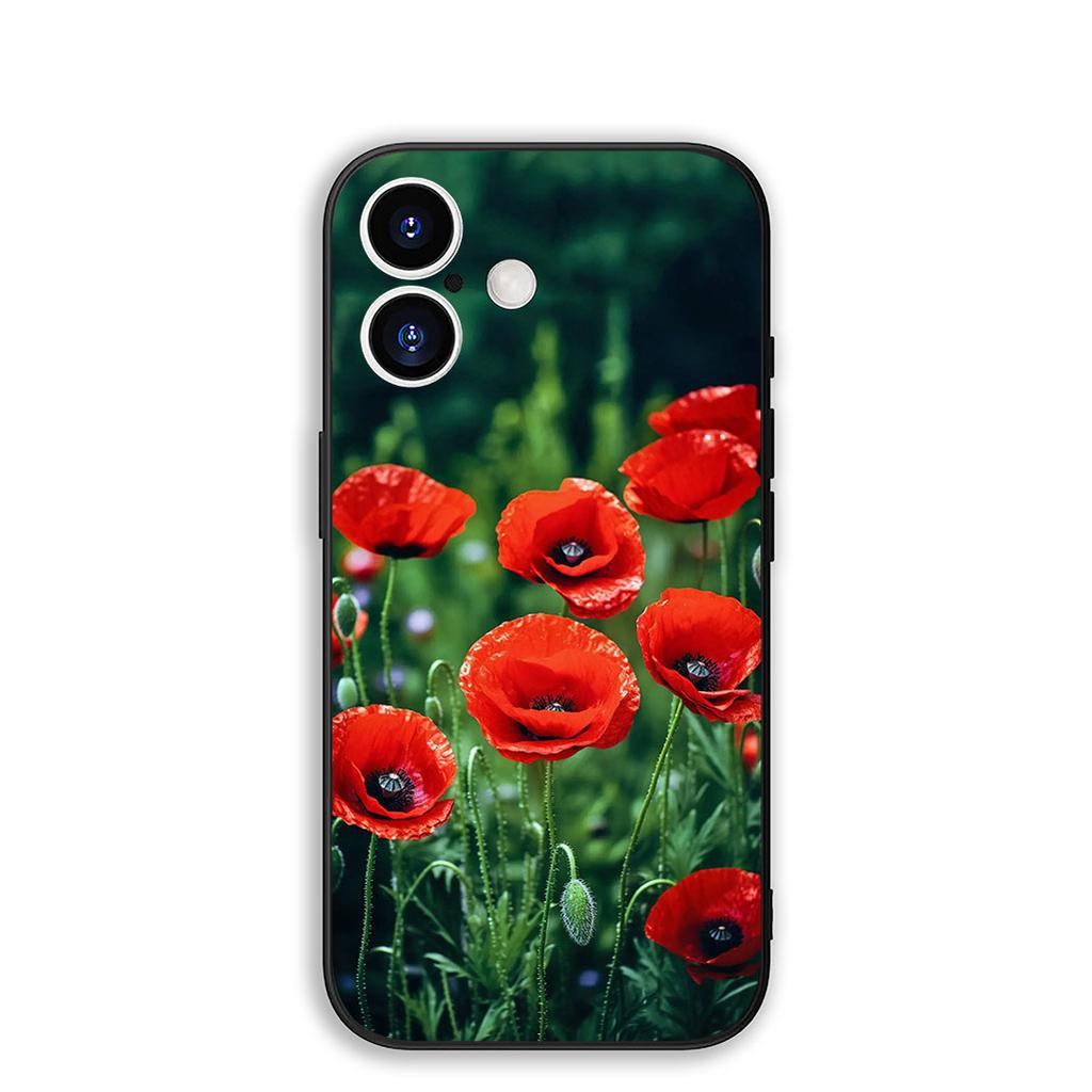 Cover for Samsung Galaxy S22 S21 S20 Fe Ultra S9 Plus + A13 A22 M21 M31 M55 M15 Phone Case Peony Rose Poppys Flower Bloom