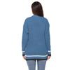 Autumn and Winter Women's Thickened Cardigan Colour Blocking Pockets Single-breasted V-neck Casual Jumper