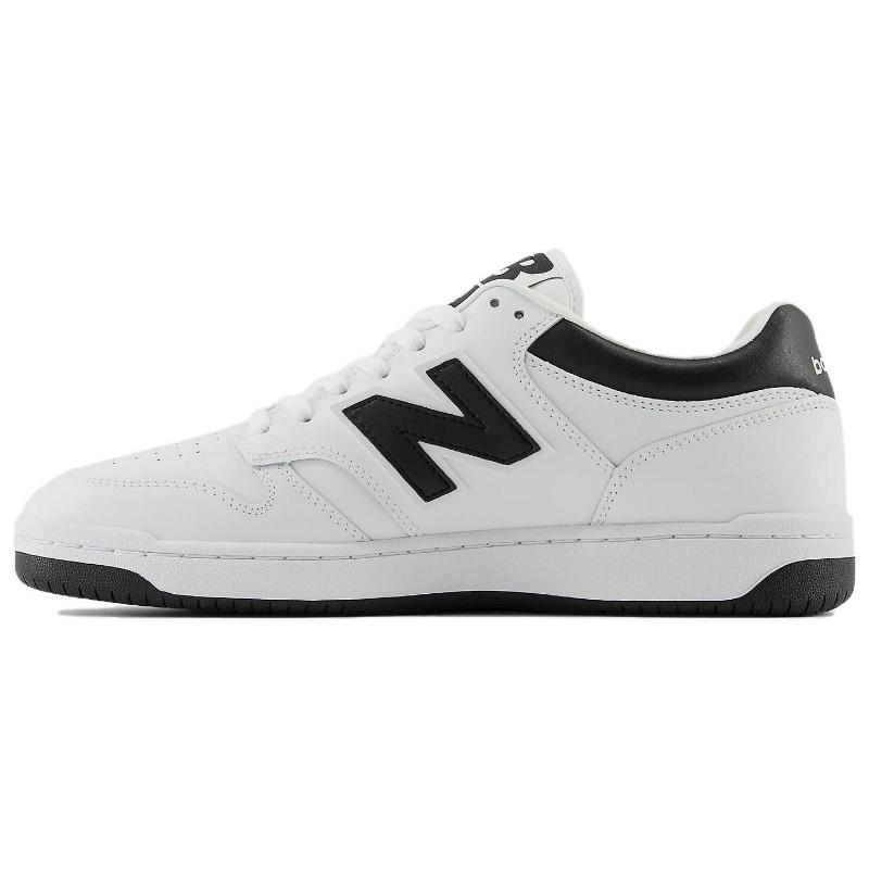 New Balance 480 Men Cushion Low Skate Shoes White Black BB480LBK 39.5