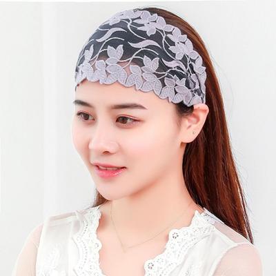 Flower Lace Headband Embroidery Korean Head Wrap Trendy Mother Hair Hoop  Hair Decoration
