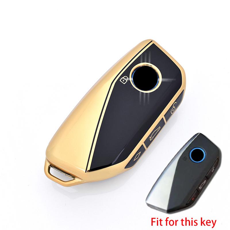 

Чехол для ключей из ТПУ для BMW X7 G07 2023 и BMW 7 Series Ix XM I7 X7 Energy Auto Shell, держатель для брелка, сумка, аксессуары Key Case чёрный