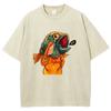 Funny Fish T Shirts Unisex Washed Tees Men Women Short Sleeve T-shirts Cotton T-shirt Streetwear Harajuku Graphic T Shirts
