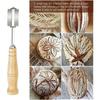 Bread Cutter French Bread Blades Kitchen Gadgets Normal Wood Long Handle Baking Accessory European Style Curved Arch Toast Knife
