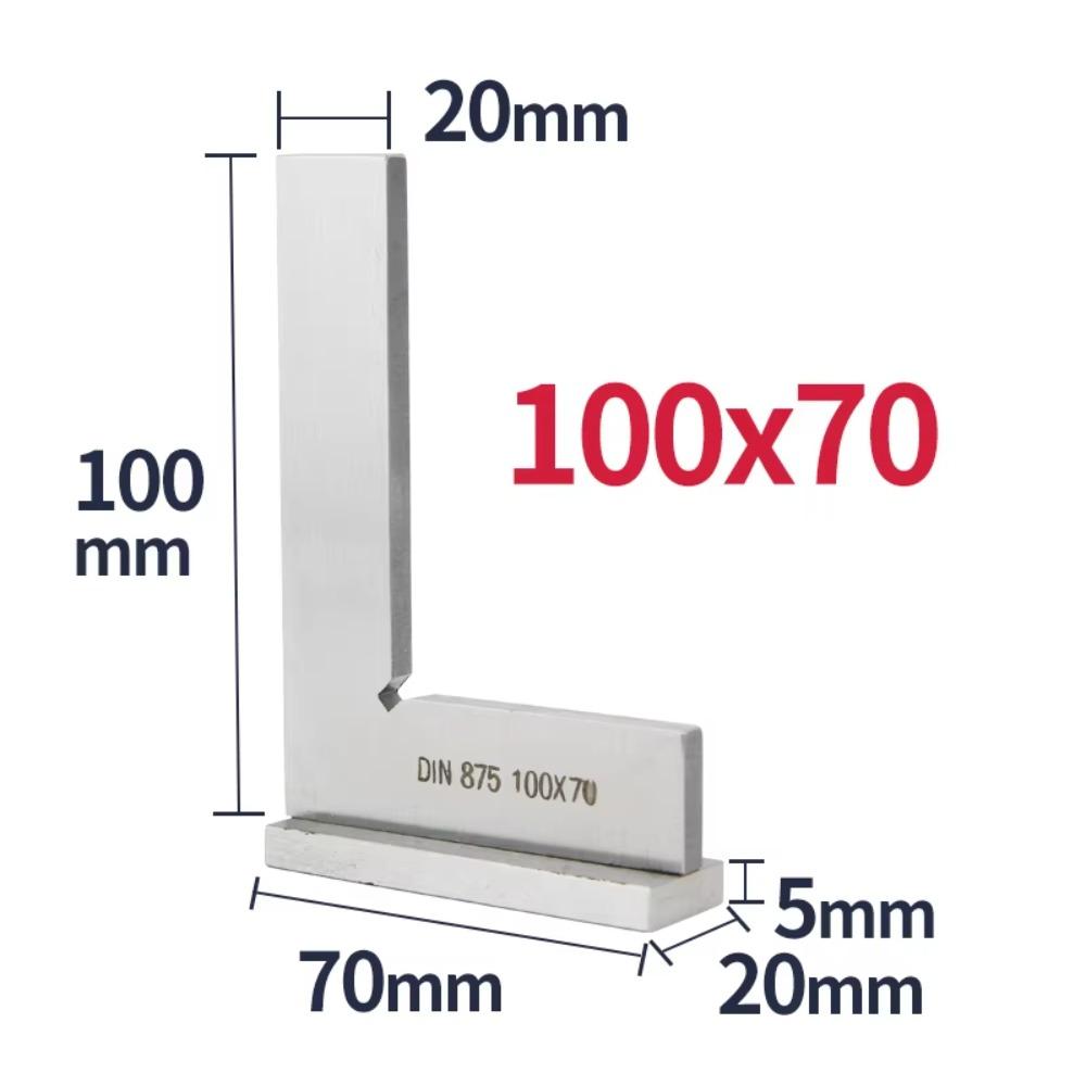 90 Degree Carpentry Ruler Stainless Steel Square Angle Ruler Simple Woodworking Measuring Tool