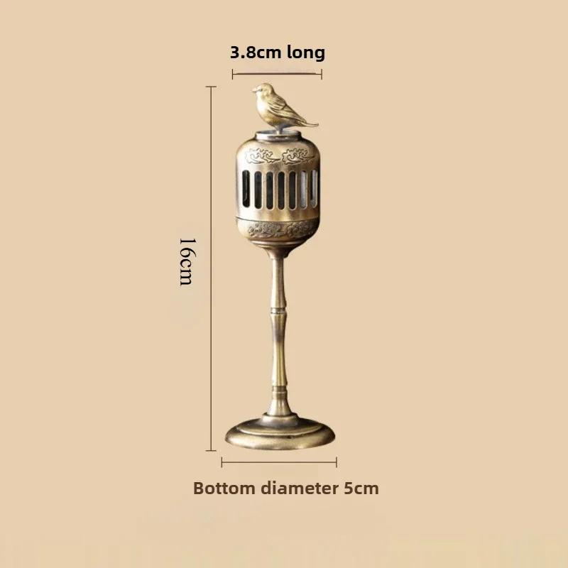 Matel Magpie Hollow Lamp Sandalwood Fragrance Censer Smoking Backflow Incense Holder Tea House Ornaments Study Room Home Decor