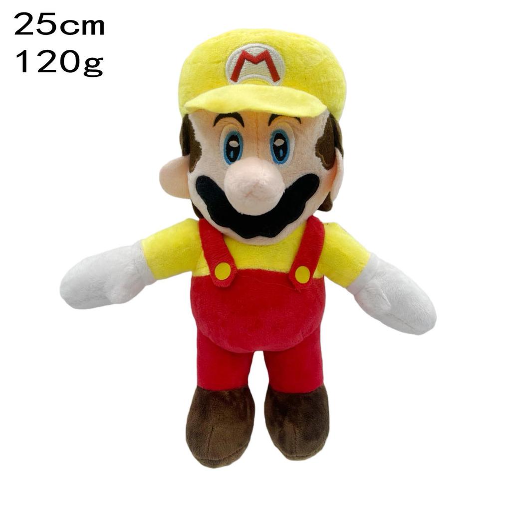Mario & Friends Plush Set: Mushroom Person, Yoshi, Luigi, Mario