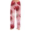 Women's Valentine's Day Printed Casual Pants Drawstring Elastic Waist Drawstring Pants