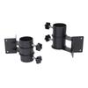 2 Pcs Patio Umbrella Side Holder Steel Parasol Umbrella Clamp Mount Fixed Clip Base for Deck